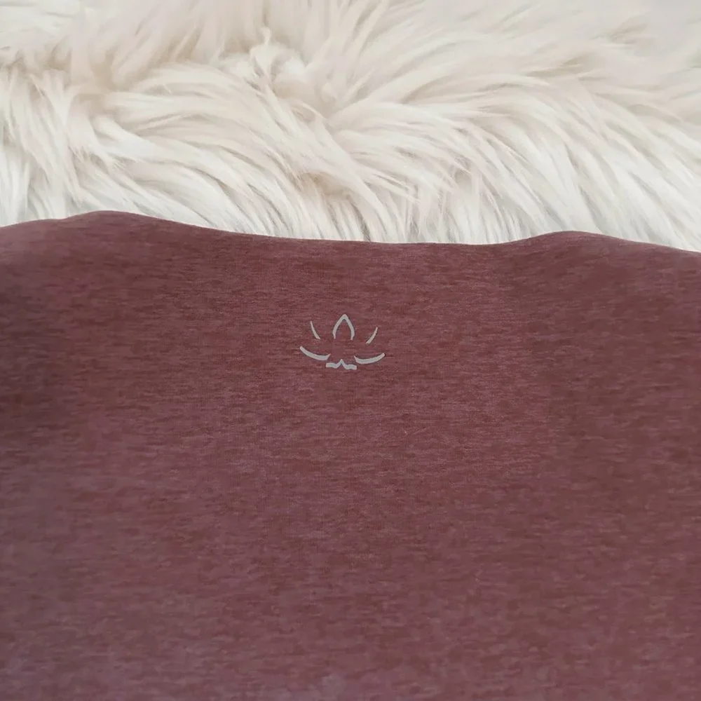 Beyond Yoga Women's XL Spacedye Crop Tank Top Square Neck Sienna Brown Heather - Picture 8 of 9